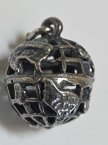 Sterling silver world globe - world,