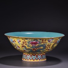 Old enamel porcelain bowl 15