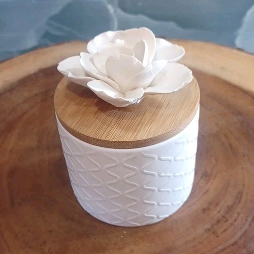 White ceramic flower - flower, with