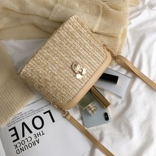 Ladies Summer Straw Bag Rattan