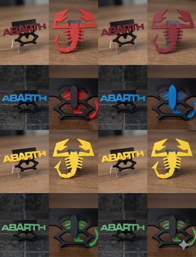 Abarth fiat 500 front - fiat, badges