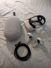 Meta Quest 2 VR Headset 128GB + Elite strap, KIWI PC Link cable & hardshell case