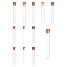 10PCS Plastic Test Tubes,Clear