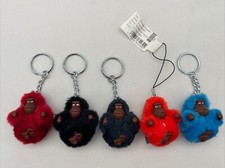Kipling Baby Monkey Keyring Bundle X 5 - All Different - Blue Orange Red Black