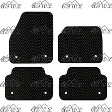 FITS JAGUAR E PACE 2017 TO 2021 TAILORED BLACK RUBBER CAR FLOOR MATS. (8 CLIPS)
