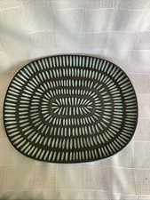 Upsala Ekeby Platter Negro series By Ingrid Atterberg, Swedish Pottery