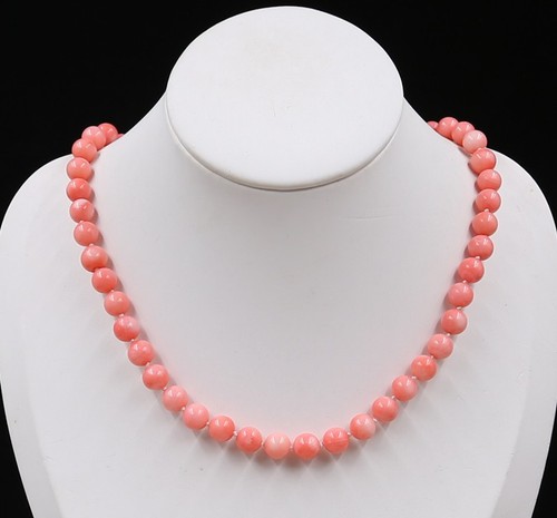 Round shaped pink coral - round,