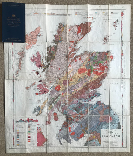 Geological colour map - map, of