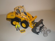 Playmobil Construction - Large Digger, Front Loader + Playmobil Rock Load.