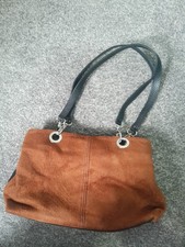 Women Suede Shoulder Bag, tan