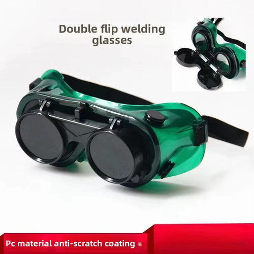 Flip welding goggles anti - flip, up