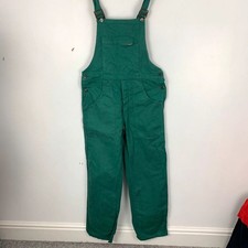 Vintage French Workwear Dungarees Size 46 W36 L31 Green Work Wear Chore Gardener