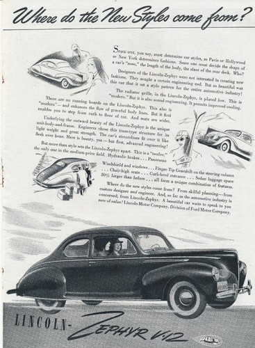 Magazine 1940 lincoln - ad,