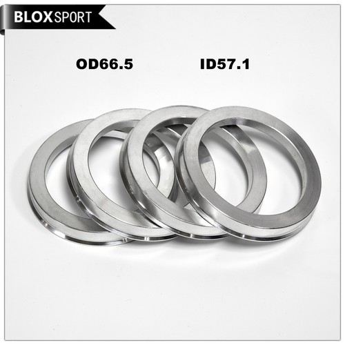 Aluminum hubcentric rings - aluminum, 57.1