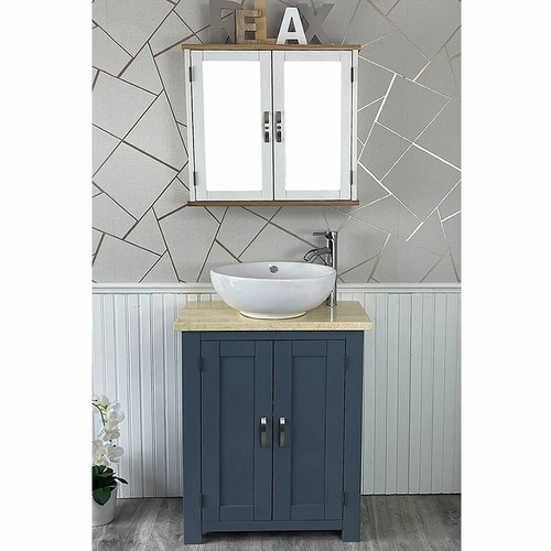 Bathroom vanity unit - vanity, grey