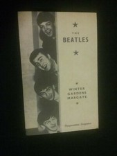 OLD BEATLES CONCERT PROGRAMME