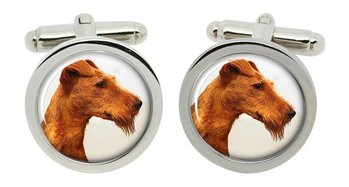 Irish terrier cufflinks - cufflinks, in
