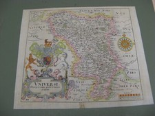 100% ORIGINAL  DERBYSHIRE MAP