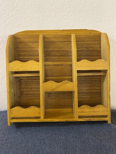 Vintage wood apothecary shelf - vintage,
