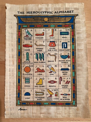 Egyptian papyrus sheet the - egyptian,