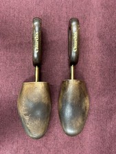Vintage Church's Sprung Folding Wooden Shoe Trees Size Medium