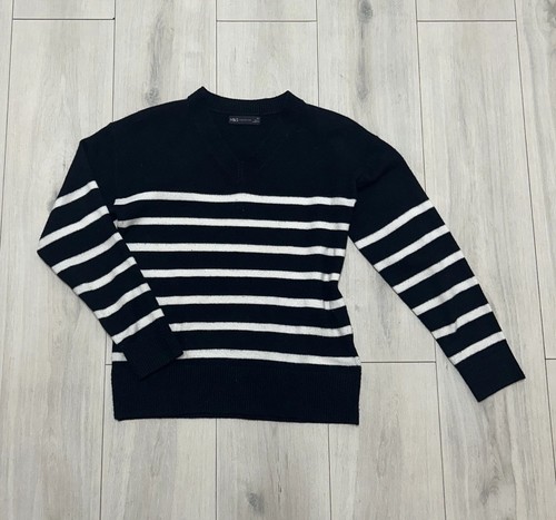 Navy and white - white, stripe