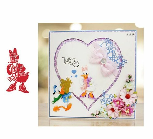 Cartoon daisy duck metal die - metal,