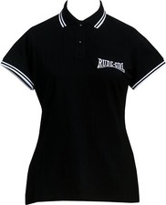 Rude Girl Women's Tipped Polo Shirt Oi Ska Skinhead Reggae Two Tone Dub XS-2XL