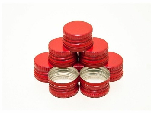 Red metal screw - red,