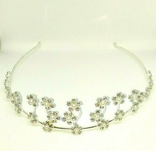 Girls womens crystal tiara - crystal,
