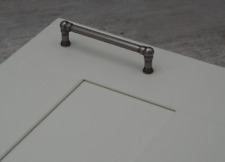 Modern Industrial Antique Pewter Kitchen Cupboard Handle 128mm Fixing Centres