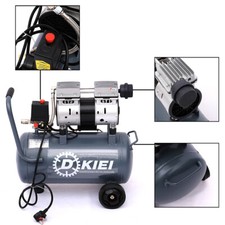 Air Compressor Electric 25 Litre Tank Quiet Silent Portable Oil Free 8bar 116psi