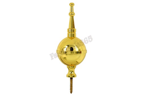Brass ball spire finial - brass, &