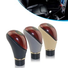 Car 5 Speed Wooden Manual Gear Stick Knob Shifter Lever Gear Knob Accessories