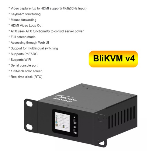 Blikvmv4 kvm over - blikvmv4, hdmi