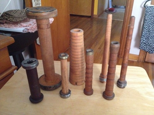 Lot antique vintage wooden - o,