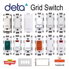 DETA Grid Switch White 20A DP