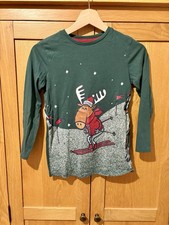 Boys Christmas Top Skiing