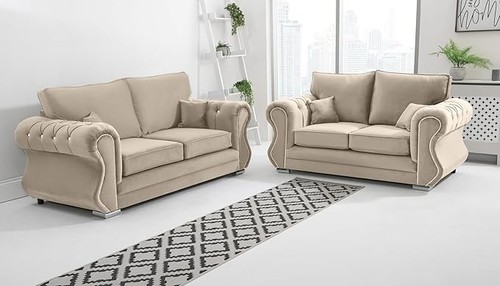 Velvet sofa suite set - velvet,