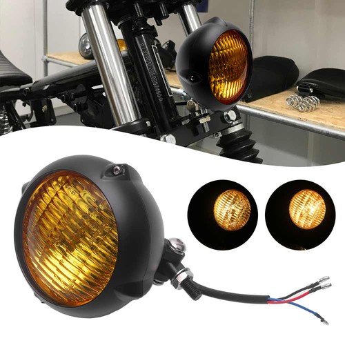 Amber headlamp 12v - 4.5"amber,