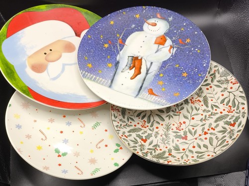 Set christmas side - side, plates