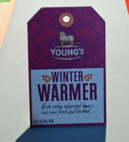 Beer pump clip badge - , young's