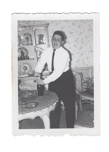 1950s man eyes closed - man, opening