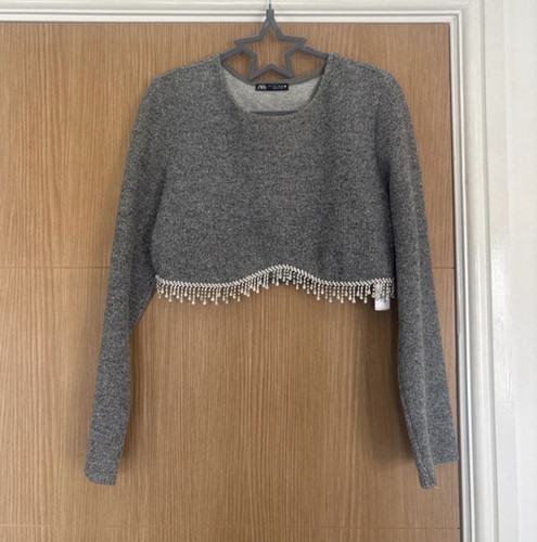 Zara women grey cropped - women’s,