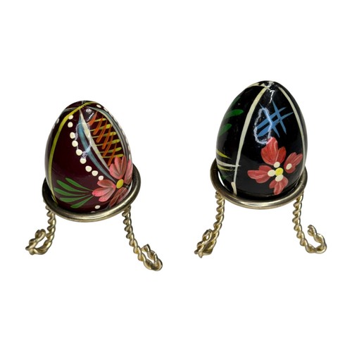 Painted decorative eggs with - 2,