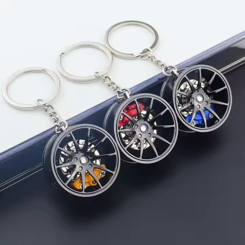 Alloy wheel keychain fidget - wheel,