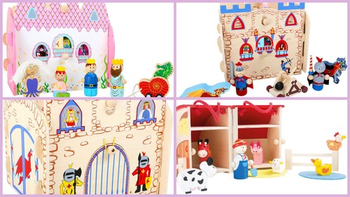 Themed wooden play - play, set
