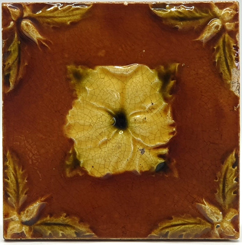 Antique fireplace tile relief - antique,