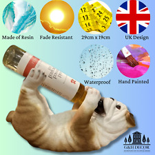 British Bulldog Wine Holder 30cm Guzzler Single Bottle Storage Novelty Ornament