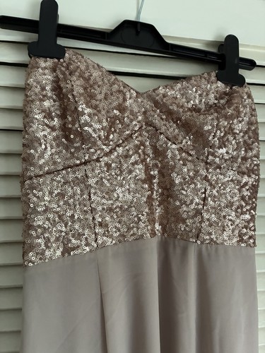 Lipsy bronze sequin prom - bronze,